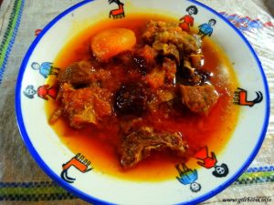 Plum and Dried Apricot Stew