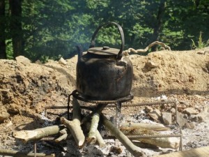 Tea is ready, in the way of Javaher-Dasht Safari