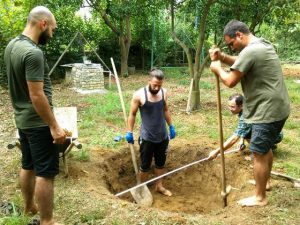 Digging a hole for a rainwater reservoir (7000 Liters)